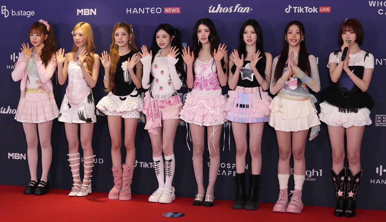 Hearts2Hearts performing at the Hanteo Music Awards in February 2026