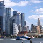 Hudson Yards and Midtown Manhattan skyline across the Hudson River
