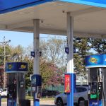 Sunoco gas station price sign showing regular at $4.459 in Delaware County, Pennsylvania